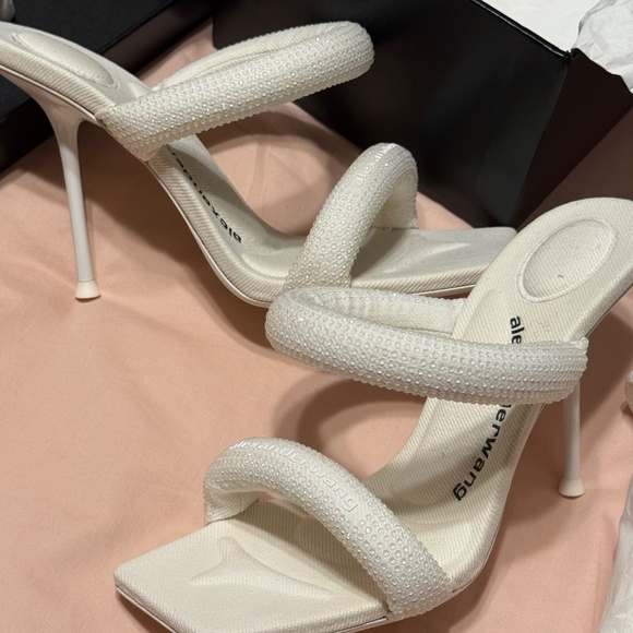 Alexander Wang white Juliet crystal heels (white) - Picture 13 of 15